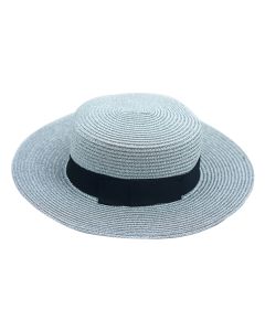 Assorted Glitter Straw Boater Hats