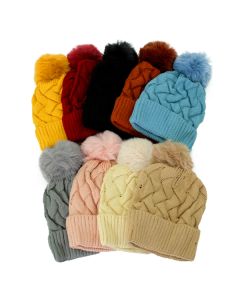 Ladies Assorted Color Layered Beanies