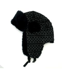 Assorted Heart  Pattern Trapper Hat