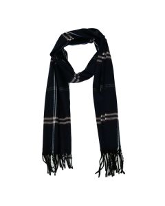 Men's Navy Tartan Design Scarves