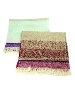 Two-Colour Boucle Scarves 
