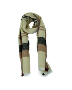 Beige and Brown Design Soft Oversized Scarves