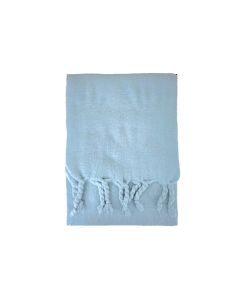 Tasseled Sky Blue Scarf
