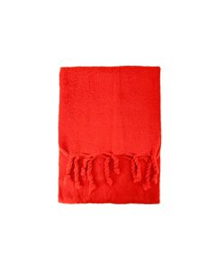 TASSELED PLAIN ORANGE SCARF