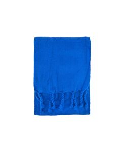 TASSELED PLAIN TURQUOISE SCARF