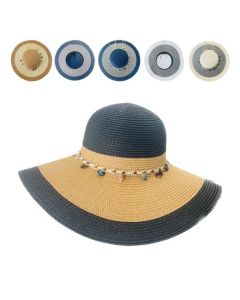 Crushable Summer Floppy White Brim Summer Breeze Band