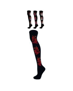 Dragon On Flame Over The Knee Socks