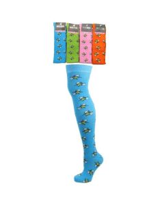 Bee on Assorted Colours Over the Knee Socks