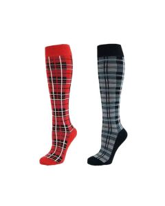 Knee High Assorted Tartan Socks