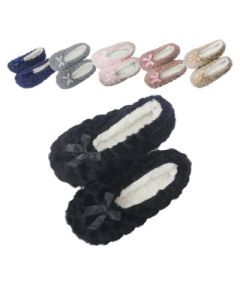 Assorted Home Socks with a Bow - HS-S9