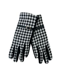 Dog Tooth Design Gloves