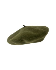 Forest Green Wool French Beret
