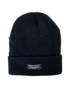 Children's Black Winter Hats for Boys & Girls Fleece Lining - 5-8 years