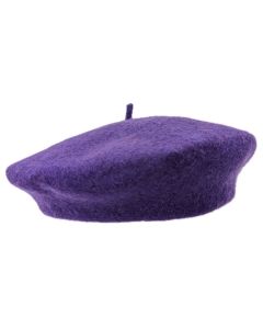 Purple Wool French Beret