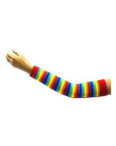 Multicolour Light Thin Striped Assorted Arm Warmer
