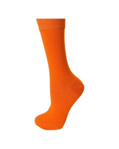 Ladies Plain Orange Ankle Socks