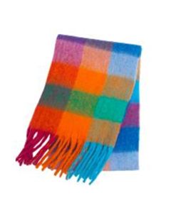 Orange Sea Dawn Design Scarf 
