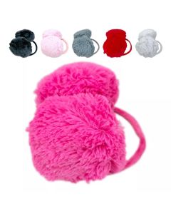 Macahel Plain Colour Fluffy Ear Warmers for Ladies and Girls