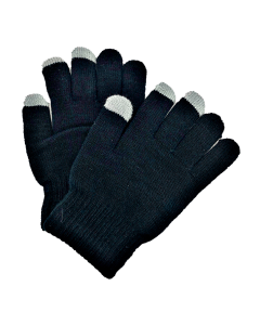 Plain Black Magic  Touch Screen Gloves GL-0034