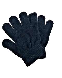 Plain Black Kids Gloves GL-906BK