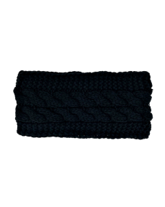 Black Kable Knitted Warmer Headband HB-007-7