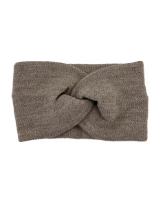  Elephant Grey Knitted Headband Bow Style - H-0001-1