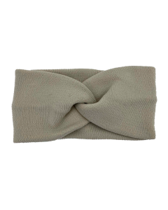 Light Grey Knitted Headband Bow Style - H-0001-4