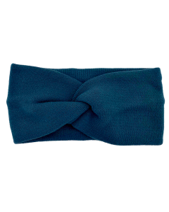 Navy Knitted Headband Bow Style - H-0001-8