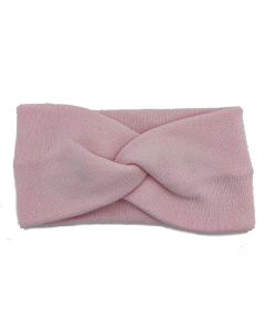 Baby Pink Knitted Headband Bow Style - H-0001-9