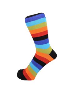 Maya Rainbow Striped Women Ankle Socks