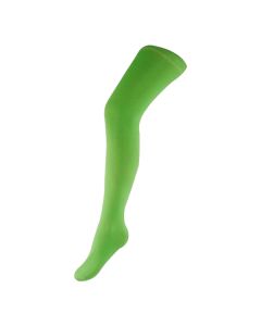 Women's Plain Neon Green Over the Knee Socks