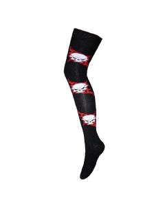 Skull Tattoo Design Over The Knee Socks
