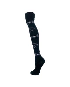 Punk Skull With Wings  Over The Knee Socks 