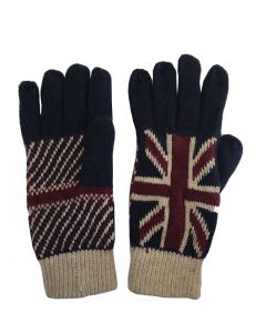 Creamy Union Jack Gloves - GL-126