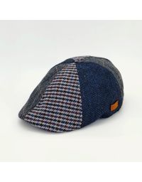 Patche Navy Design Six Panel Flat Cap